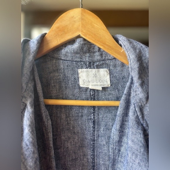 CASLON | linen unstructured blazer | size xs - Picture 5 of 5